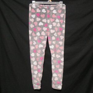 URBAN HERITAGE | medium | Microfleece Heart Print Pants | Stretchy Waistband